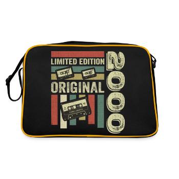Millésime 2000 - citation d’anniversaire rétro 2000 - Sac Retro - noir/or - Dos