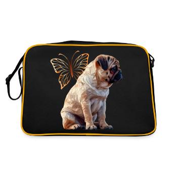 Carlin - Sac Retro - noir/or - Dos
