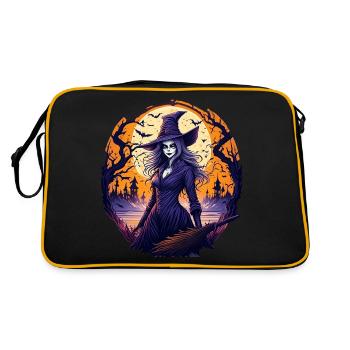 Gruseliges Halloween-partykostüm Hexe - Retro Bag - black/gold - Back