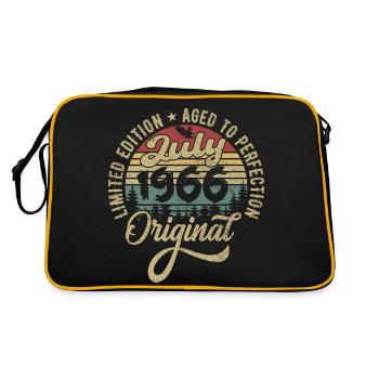 Anniversaire Juillet 1966 Juillet 1966 Juillet 1966 - Sac Retro - noir/or - Dos