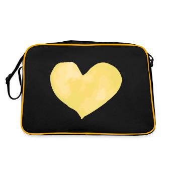 Cœur Amour Dans L’amour - Sac Retro - noir/or - Dos