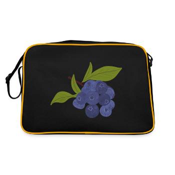 Bleuet isolé - Sac Retro - noir/or - Dos