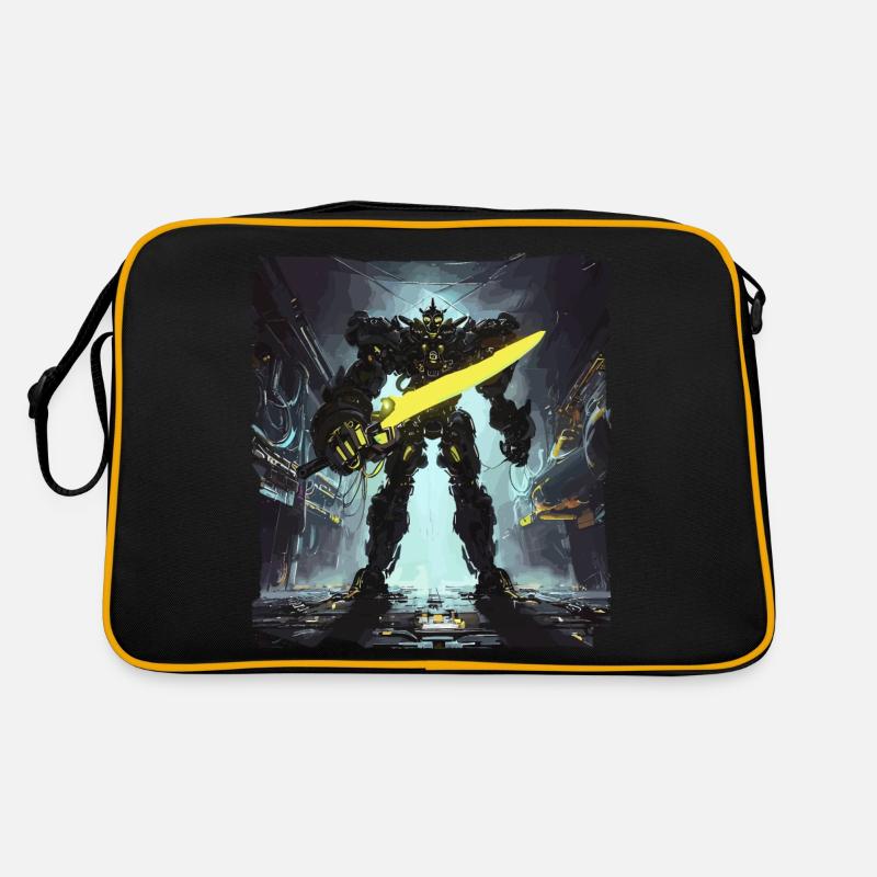 Futuriste Cyberpunk Mech Warrior Sci Fi Robot Sac Retro