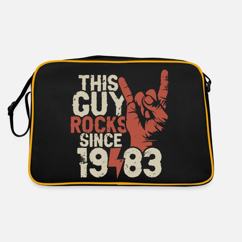 Ce mec est rock depuis l’anniversaire du millésime 1983 Sac Retro