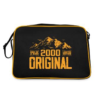 Vintage 2000 Cadeau d’anniversaire - Retro 2000 - Sac Retro - noir/or - Dos