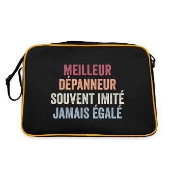 Meilleur Dépanneur Souvent Imité Jamais égalé - Sac Retro - noir/or - Dos