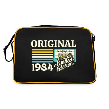 Cassette 40ème Anniversaire Septembre 1984 - Sac Retro - noir/or - Dos