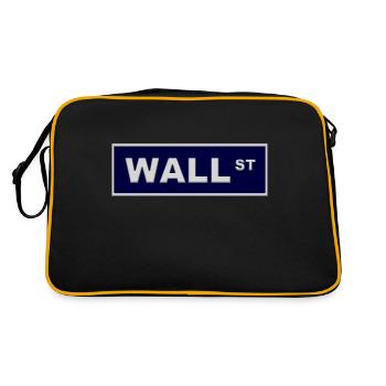 wallstreet blue - Retro Tasche - Schwarz/Gold - Hinten