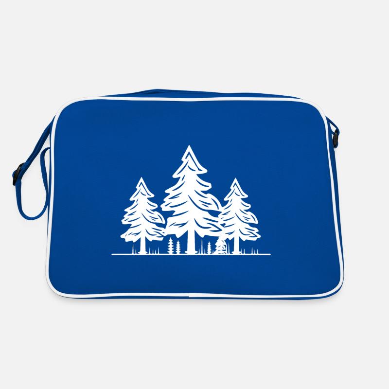 Wald Bäume Retro Tasche