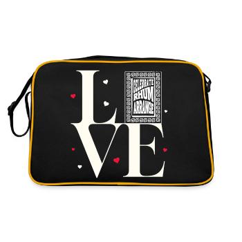 Love celebrates Rum Arranged! - Retro Bag - black/gold - Back