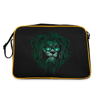 Macau - Retro Tasche - Schwarz/Gold - Hinten