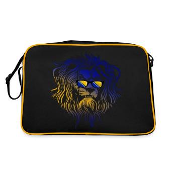 Bosnien und Herzegowina - Retro Tasche - Schwarz/Gold - Hinten