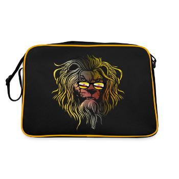 Brunei - Retro Tasche - Schwarz/Gold - Hinten