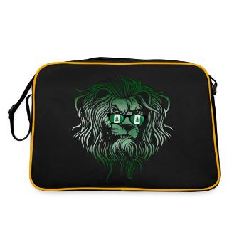 Norfolkinsel - Retro Tasche - Schwarz/Gold - Hinten