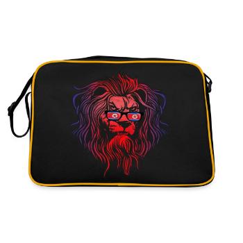Corée du Nord - Sac Retro - noir/or - Dos