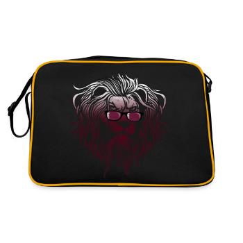 Katar - Retro Tasche - Schwarz/Gold - Hinten