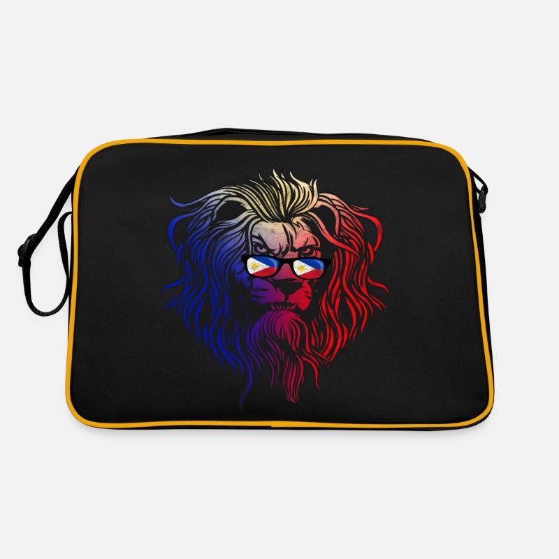 Philippinen - Retro Tasche - Schwarz/Gold