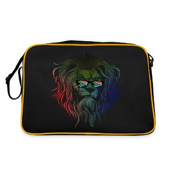 Afrique du Sud - Sac Retro - noir/or - Dos