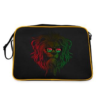 Vanuatu - Retro Tasche - Schwarz/Gold - Hinten