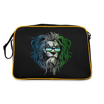Ouzbékistan - Sac Retro - noir/or - Dos