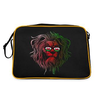 Wales - Retro Tasche - Schwarz/Gold - Hinten