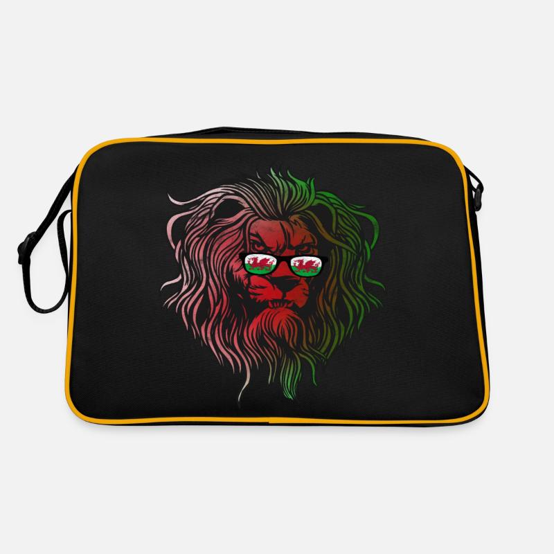 Wales - Retro Tasche - Schwarz/Gold