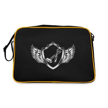 Écusson de l’outil de marteau - Sac Retro - noir/or - Dos