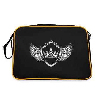 Icône de l’écusson de la couronne - Sac Retro - noir/or - Dos