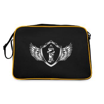 Fire hydrant coat of arms fire brigade - Retro Bag - black/gold - Back