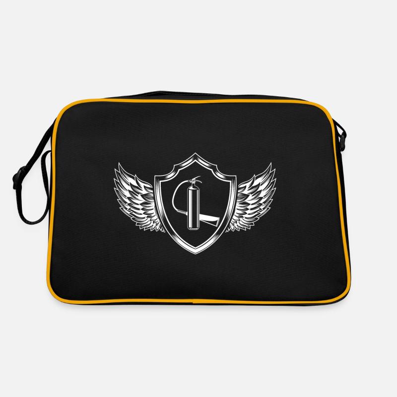 Fire extinguisher Coat of arms fire brigade Retro Bag