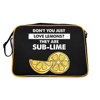 Limonade Limonade Limonade Limonade Stand Design - Sac Retro - noir/or - Dos