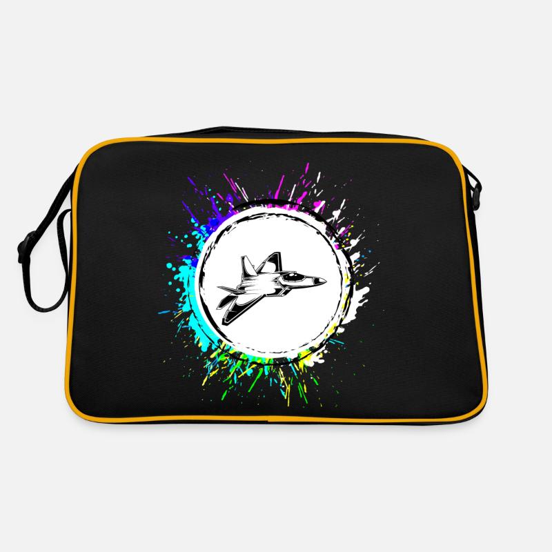 Airplane jet symbol Retro Bag