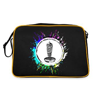 Icône de symbole Döner Gyros - Sac Retro - noir/or - Dos