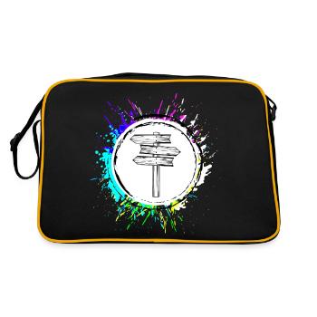Travel Guide - Retro Bag - black/gold - Back