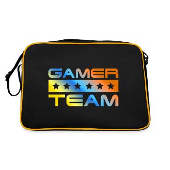 Gamer Crew Coloré - Sac Retro - noir/or - Dos