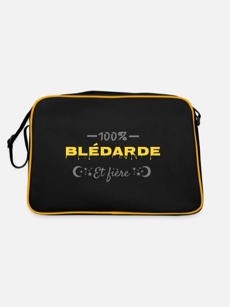100% blédarde. - Sac Retro - noir/or - Dos