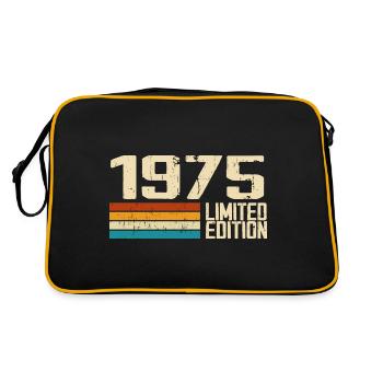Né en 1975 - Vintage 1975 Anniversaire Rétro - Sac Retro - noir/or - Dos