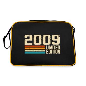 Né en 2009 - Vintage 2009 Anniversaire Rétro - Sac Retro - noir/or - Dos