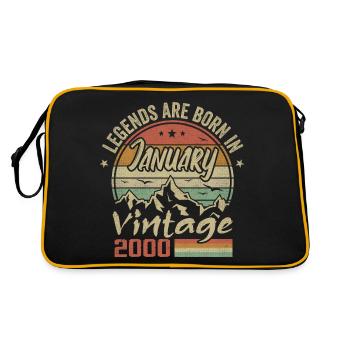 Les Légendes Sont Nées En Janvier 2000 - 2000 - Sac Retro - noir/or - Dos