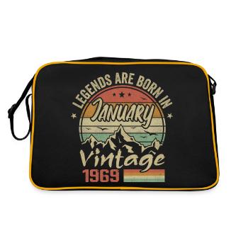 Les Légendes Sont Nées En Janvier 1969 - 1969 - Sac Retro - noir/or - Dos