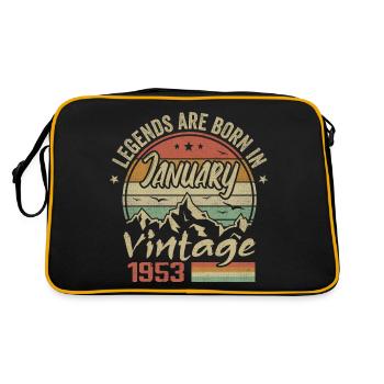The legends were born in January 1953 - 1953 - Retro Bag - black/gold - Back