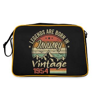 Les Légendes Sont Nées En Janvier 1954 - 1954 - Sac Retro - noir/or - Dos