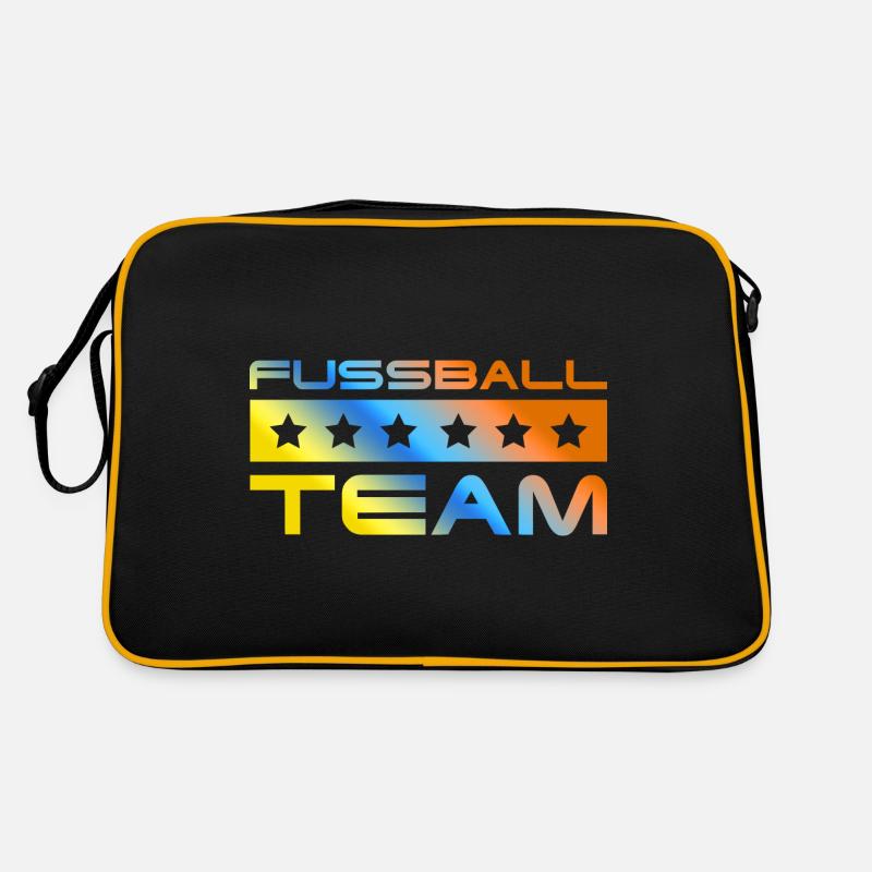 Fussball Crew Bunt Retro Tasche