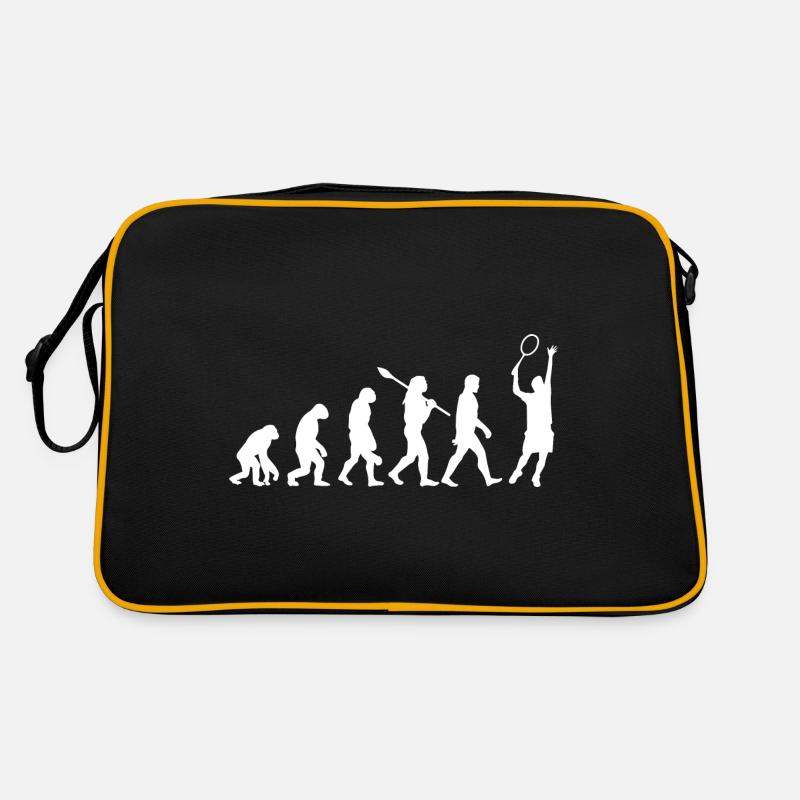Evolution des Tennissports Retro Tasche