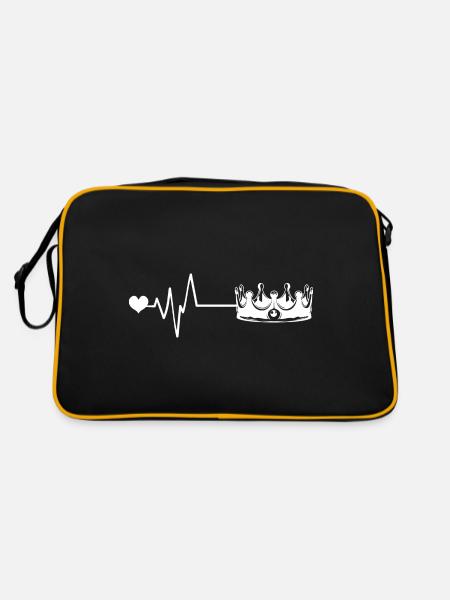 Battement de cœur du Crown King Pulse - Sac Retro - noir/or - Dos
