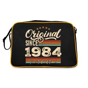 Original 1984 Vintage - Cadeau D’anniversaire 1984 - Sac Retro - noir/or - Dos