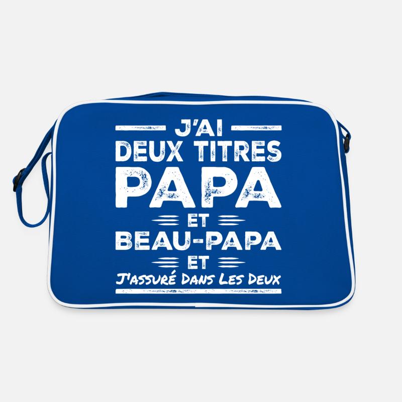 I Have Two Titles: Dad and Stepdad Retro Bag