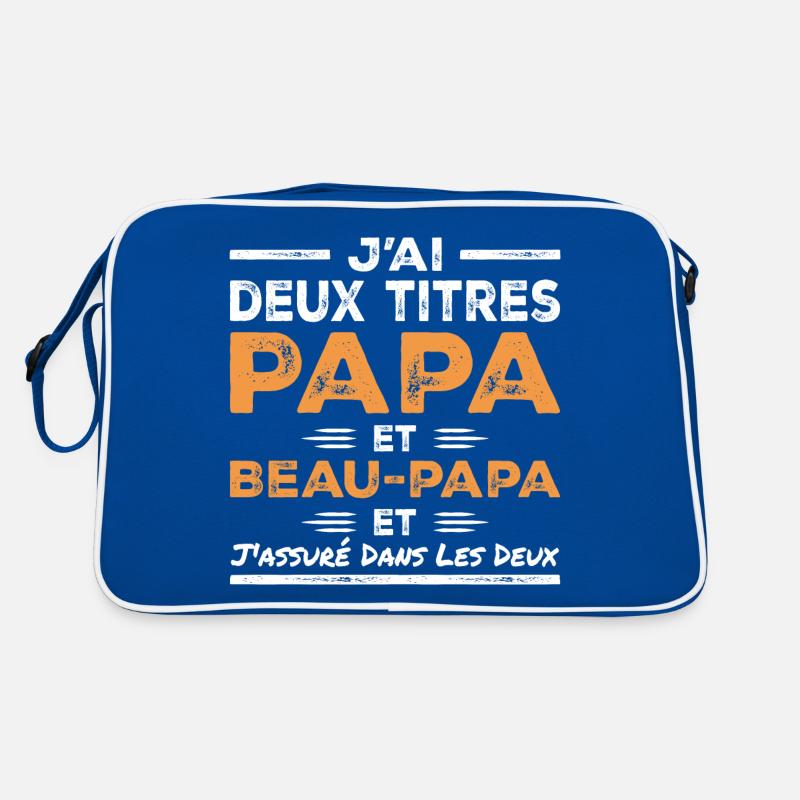 I Have Two Titles: Dad and Stepdad Retro Bag