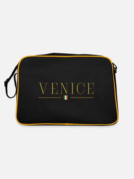 Venice Italia Italy - Retro Bag - black/gold - Back
