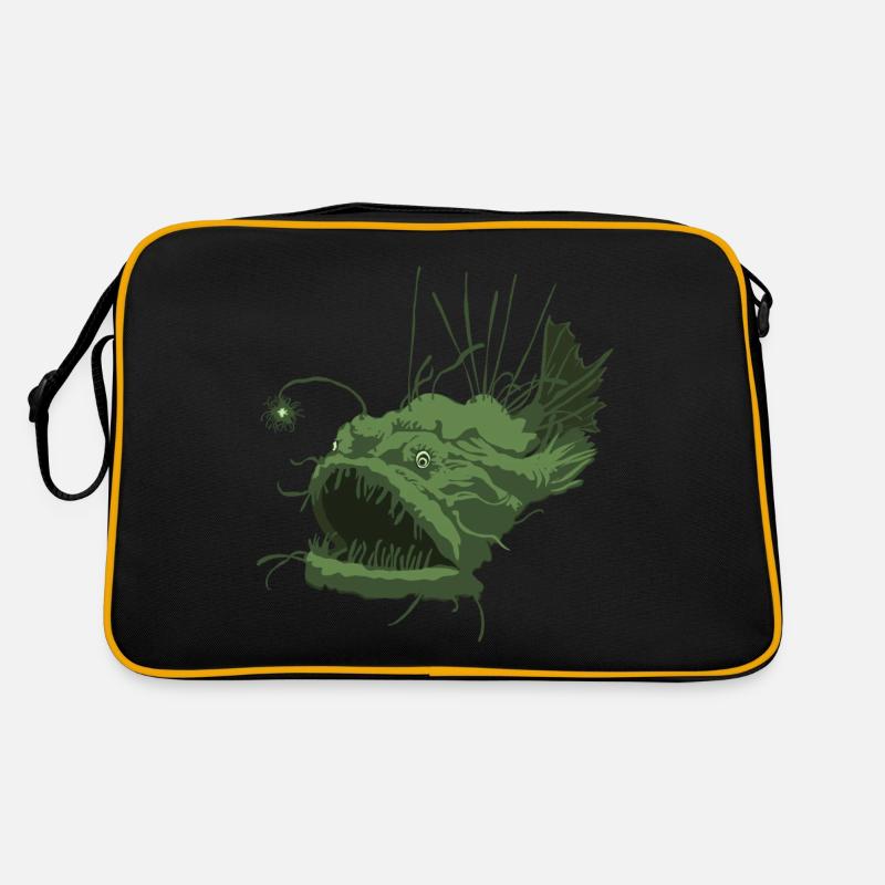 Anglerfisch Retro Tasche